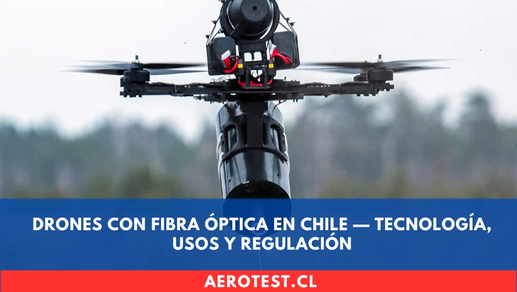 Drones con fibra óptica en Chile — tecnología, usos y regulación