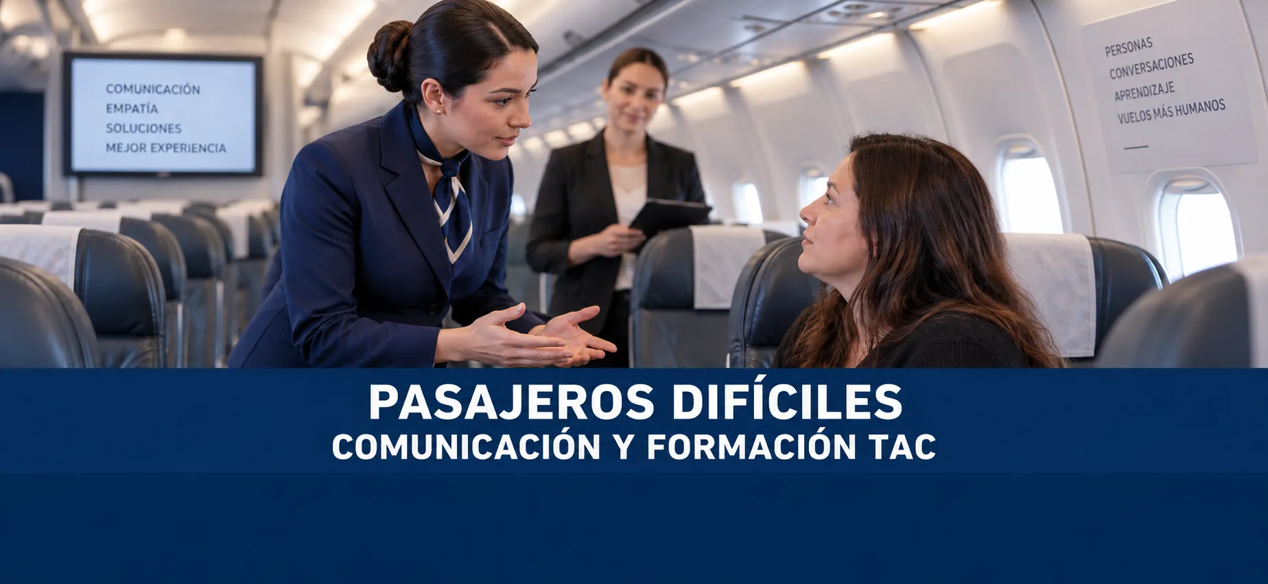 Manejo de pasajeros difíciles: formación TAC en Chile 2026
