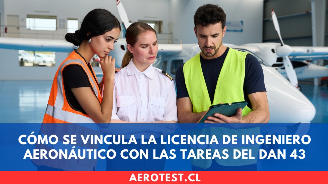 Cómo se vincula la Licencia de Ingeniero Aeronáutico con las tareas del DAN 43