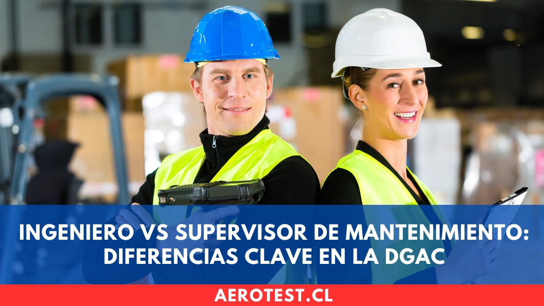 Ingeniero vs Supervisor de Mantenimiento: diferencias clave en la DGAC