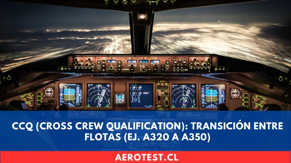 CCQ (Cross Crew Qualification): Transición entre Flotas (ej. A320 a A350)