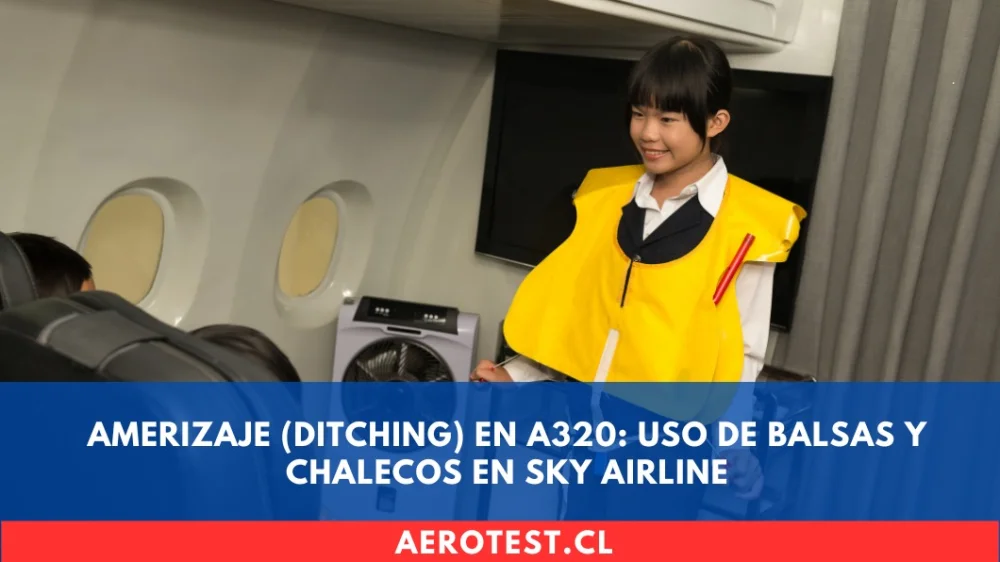 Amerizaje (Ditching) en A320: Uso de Balsas y Chalecos en SKY Airline