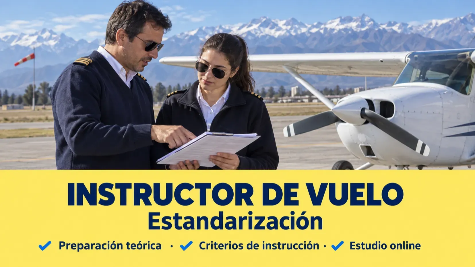 Prepara tu estandarización como Instructor de Vuelo