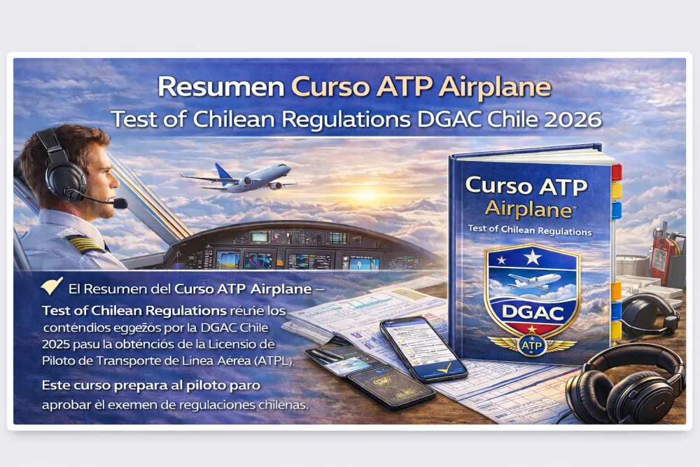 Resumen Curso ATP Airplane | Test of Chilean Regulations DGAC Chile 2026