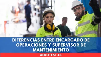 Diferencias entre Encargado de Operaciones y Supervisor de Mantenimiento