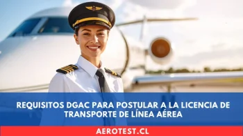 Requisitos DGAC para Postular a la Licencia de Transporte de Línea Aérea