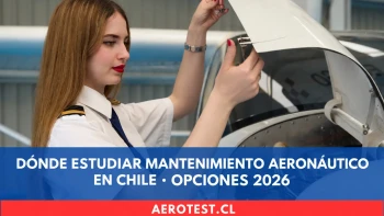 Dónde estudiar mantenimiento aeronáutico en Chile: opciones 2026