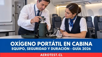 Oxígeno portátil en cabina: uso, seguridad y duración