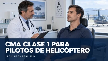 CMA Clase 1 para piloto de helicóptero: requisitos DGAC 2026
