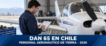 DAN 65 en Chile: licencias de personal en tierra y estudio 2026