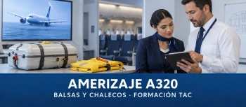Amerizaje A320: balsas, chalecos y formación TAC en Chile