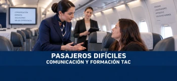 Manejo de pasajeros difíciles: formación TAC en Chile 2026